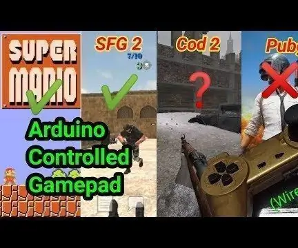 ARDUINO კონტროლირებული GAMEPAD კომპიუტერისთვის: 5 ნაბიჯი