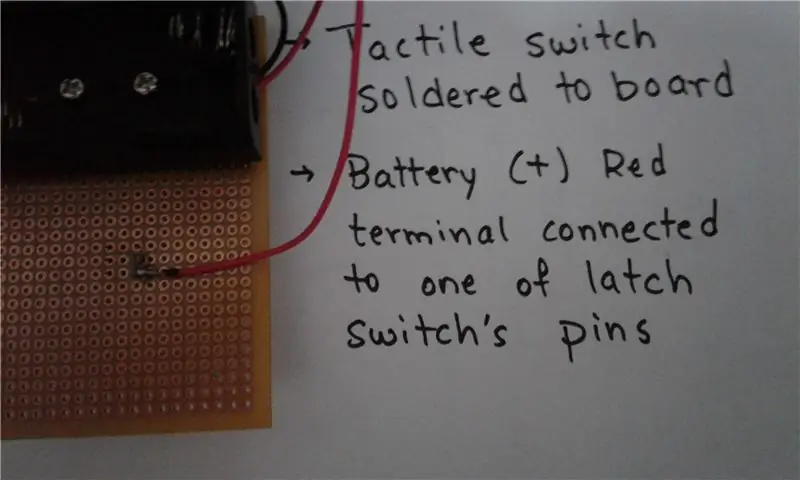 Interruptor táctil de soldadura y conexiones