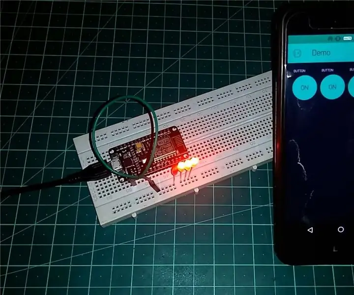 ESP8266 NODEMCU BLYNK IOT Výukový program - Esp8266 IOT pomocí Blunk a Arduino IDE - Ovládání LED diod přes internet: 6 kroků