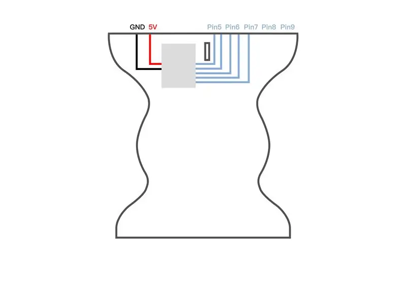 Подключите все к Arduino и загрузите код