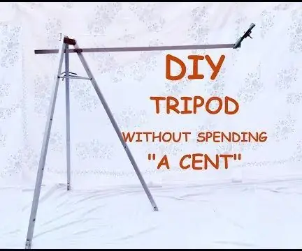 Tripé DIY - Como fazer um tripé de smartphone e câmera com antena: 8 etapas