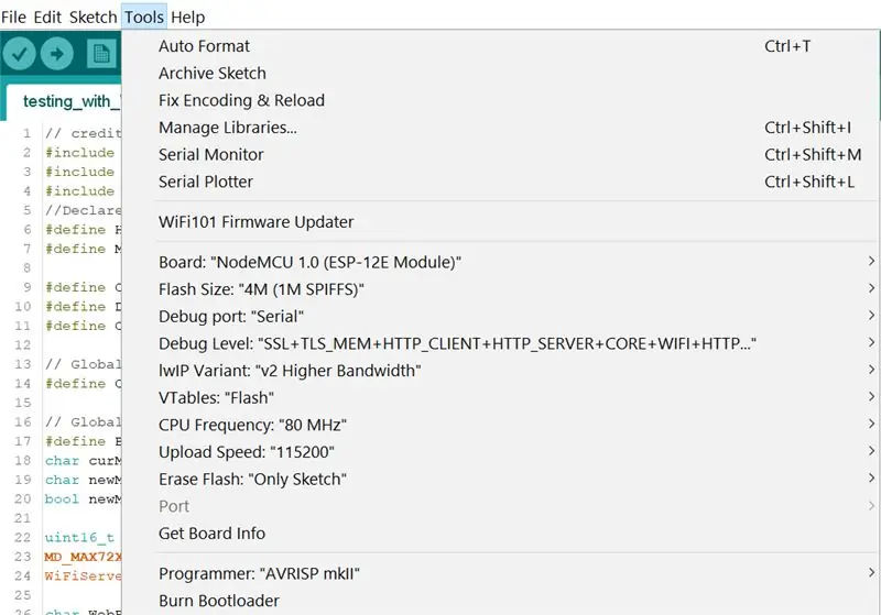 Ρύθμιση του Arduino IDE