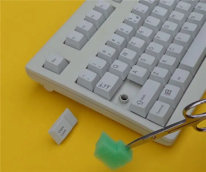 Solución dos: use un estropajo como teclado