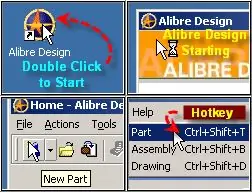 3D CAD - Έναρξη σχεδίασης Alibre, Άνοιγμα νέου μέρους