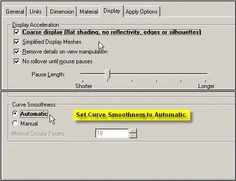 3D CAD - Karakteristikat e Shfaqjes