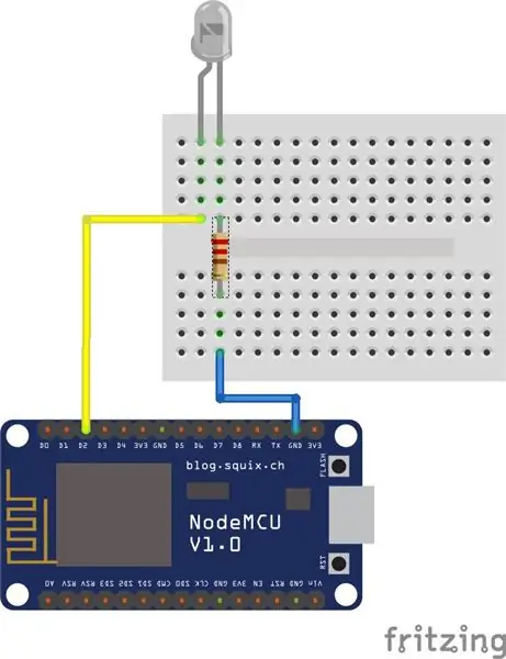 Preparación y prueba del LED IR