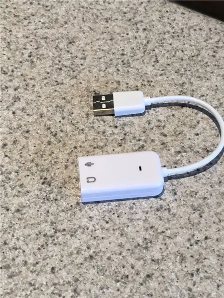 Išimkite USB garso plokštę