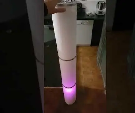 Dekorativna LED lampa zvučno reaktivna (Arduino): 5 koraka (sa slikama)