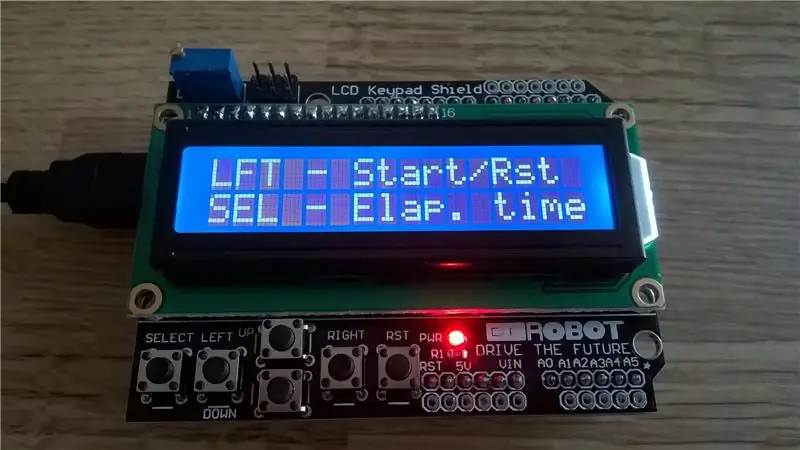 Cronòmetre Arduino: 4 passos (amb imatges)