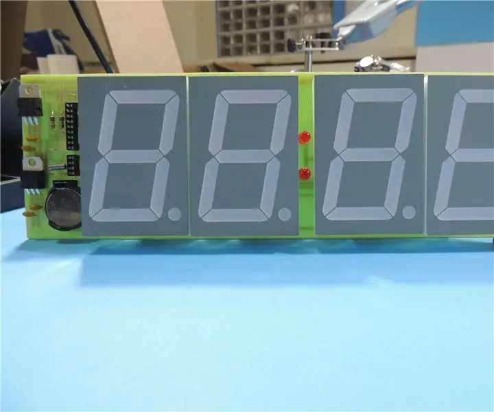 7 SEGMENT DIGITAL CLOCK และเครื่องวัดอุณหภูมิ: 6 ขั้นตอน