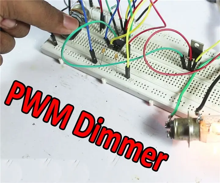 PWM DC Motor Speed & Light Control - DC Dimmer: 7 etapas