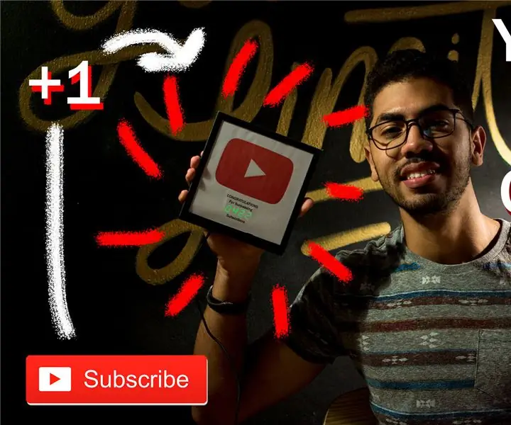 YouTube abonentlari hisoblagichi ESP8266 IoT bilan: 5 qadam (rasmlar bilan)