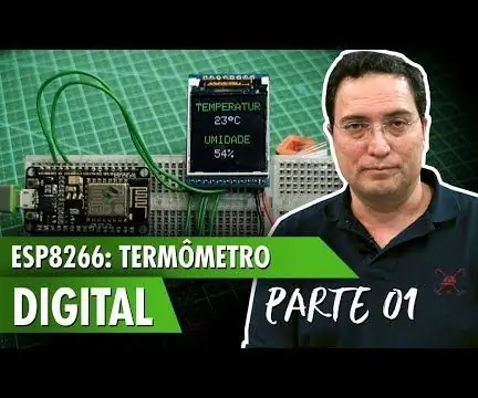 ESP8266 skaitmeninis termometras su LCD ekranu: 7 žingsniai