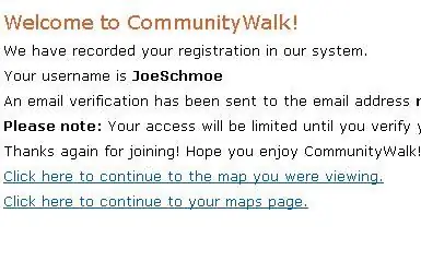 Pagkumpleto ng Iyong Pag-set up ng Account sa CommunityWalk