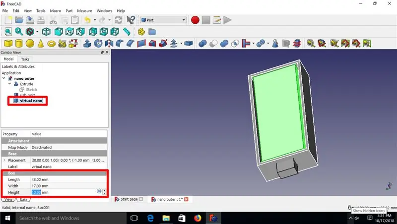 Skapa hål för USB -porten