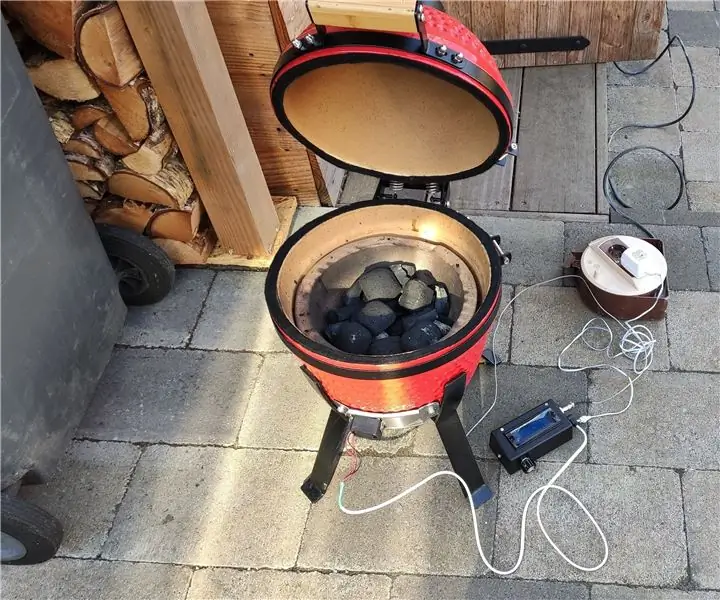 ESP8266 дээрх BBQ температур ба махны мэдрэгч дэлгэцтэй: 5 алхам (зурагтай)