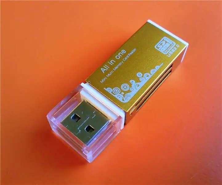 Nulaužkite USB kortelių skaitytuvą: 6 žingsniai