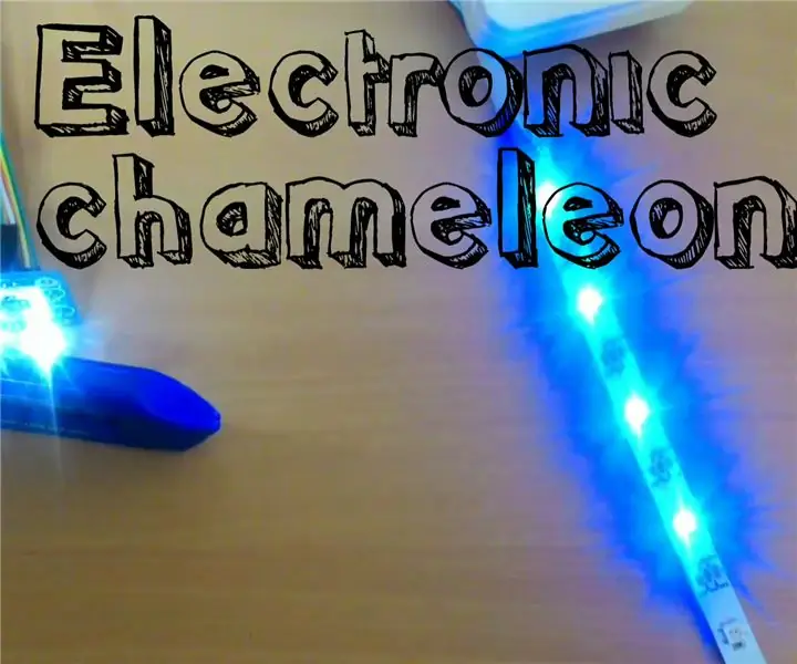 Electronic Chameleon: 6 Hakbang (na may Mga Larawan)