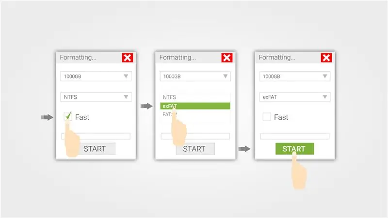 Formatear dispositivo de almacenamiento