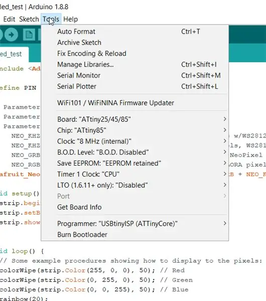 Programar el ATTINY85