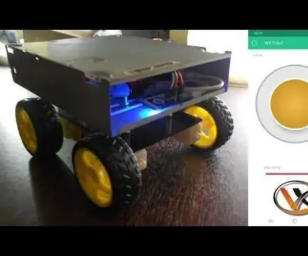 Ik heb een oude cd-drive in een wifi-robot gemaakt met behulp van Nodemcu, L298N Motor Drive en nog veel meer: 5 stappen