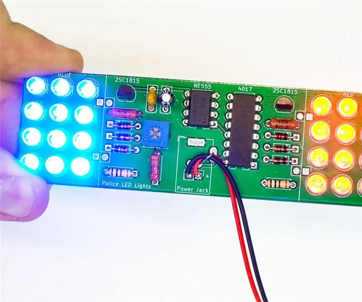 DIY Polisie LED met PCBWAY: 6 stappe (met foto's)