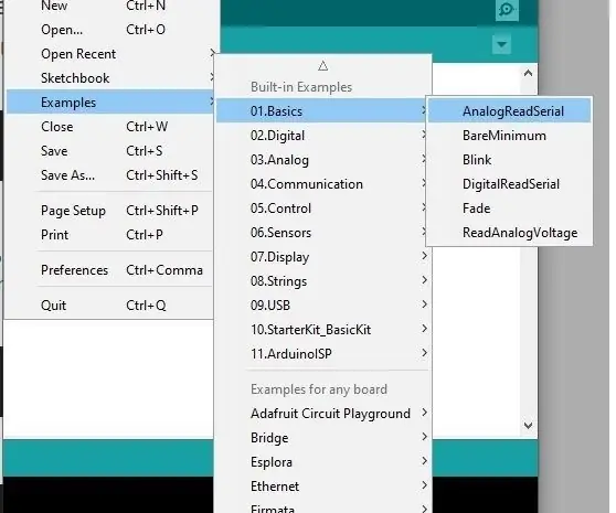 Arduino serietryck