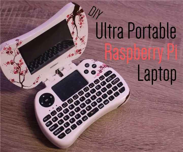 Ultra prenosni prenosni računalnik Raspberry Pi DIY