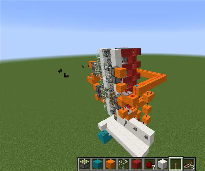 Multi-floor Redstone Elevator: 15 trin