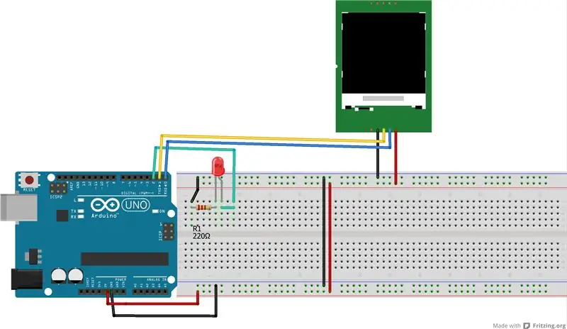 Hacer Las Conexiones De Nuestra Nextion, Arduino, Led Y Resistencia