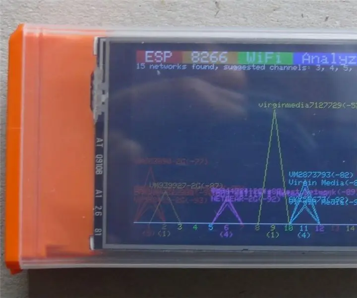 TicTac Super Wifi Analyzer, ESP-12, ESP8266: 5 Langkah (dengan Gambar)