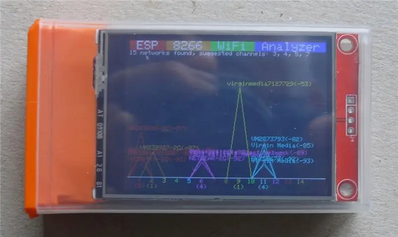 Super Wifi analyzátor TicTac, ESP-12, ESP8266