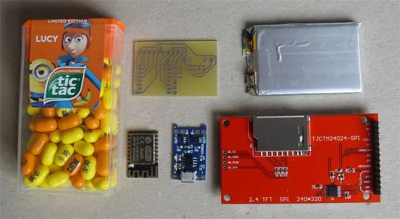 TicTac Super Wifi-analysator, ESP-12, ESP8266