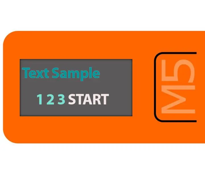 Tekst weergeven op M5StickC ESP32 met Visuino: 6 stappen