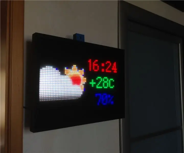 O-R-A RGB Led Matrix Wandklok en meer **bijgewerkt juli 2019**: 6 stappen (met afbeeldingen)