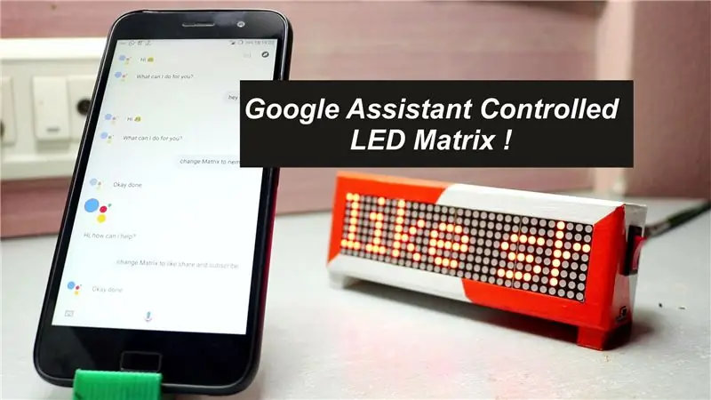 Google Туслах хяналттай LED матриц!