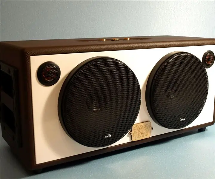 DIY Bluetooth Boombox динамигі - ҚАЛАЙ: 13 қадам (суреттермен)