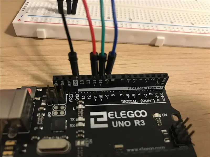 Teeb LED ntawm Arduino