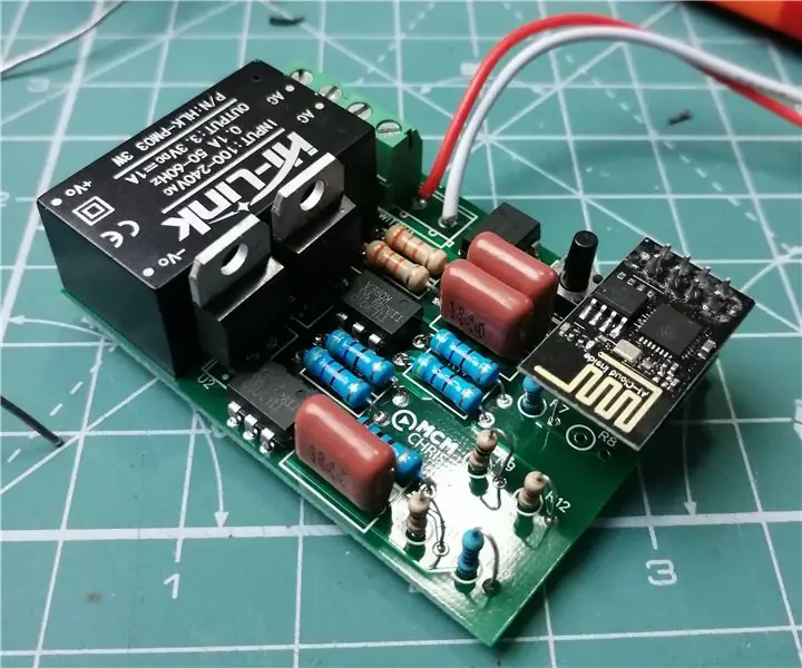 Interruptor de llum + regulador de ventilador en una sola placa amb ESP8266: 7 passos (amb imatges)