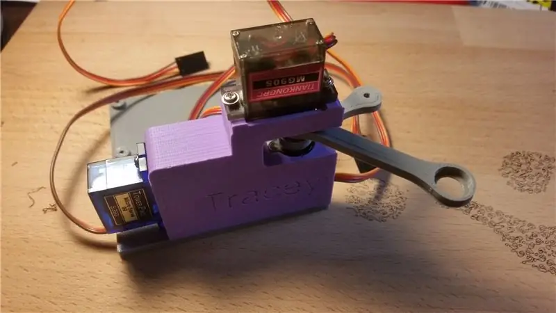 Fixation des servos au corps + base