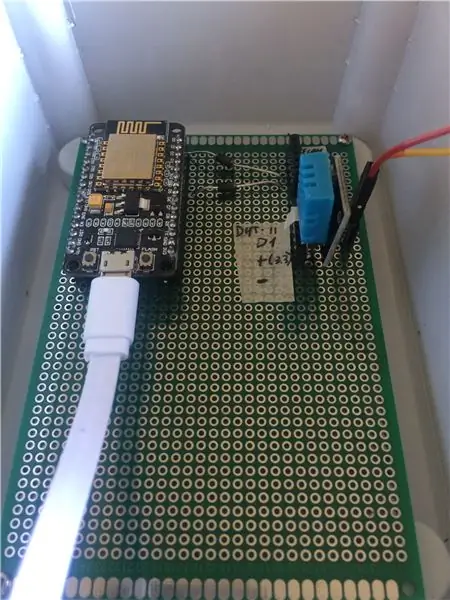 Ingiza ESP8266, Sensorer na Relay