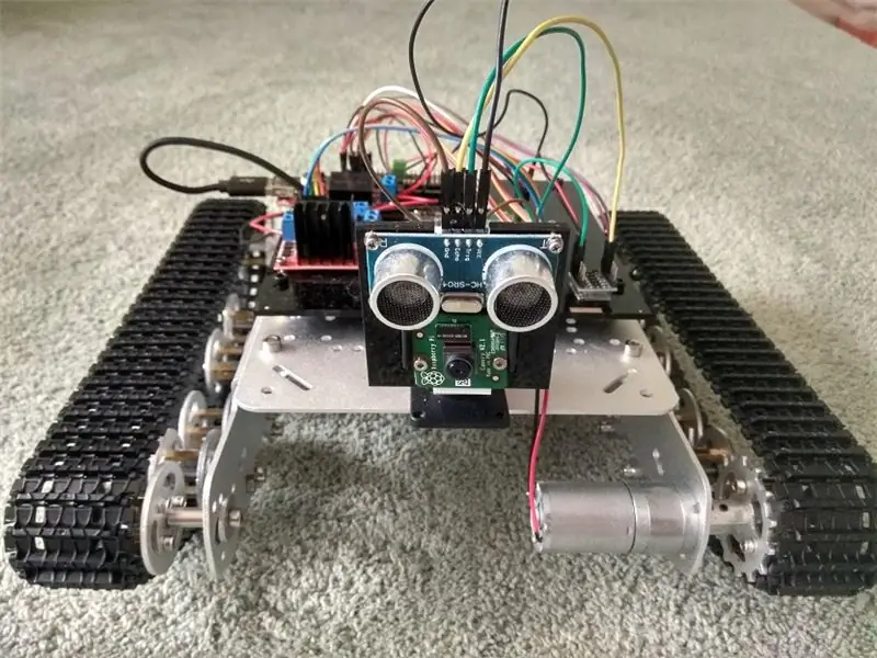 PiTanq - Robot -tank med Raspberry Pi og Python for at lære AI