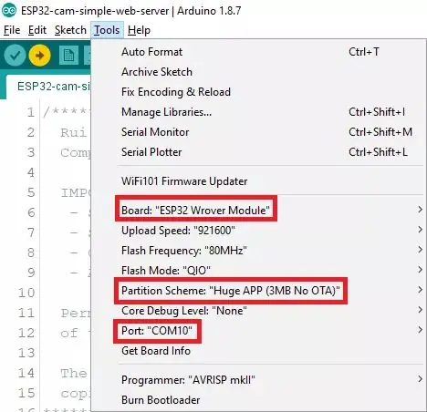 Configuración de ESP32 Arduino IDE