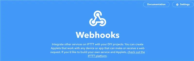 API Anahtarı için Webhooks Belgelerine geçin