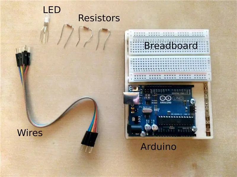 Arduino RGB Ntawv Teeb