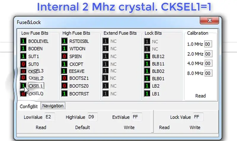 Biztosító bit AVR Atmega 8, 16, 32…