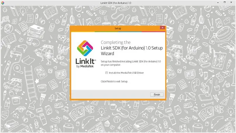 Ρύθμιση του Linkit ONE IDE…