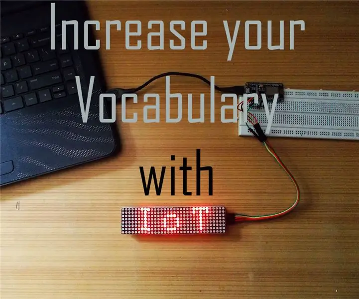 Päeva sõna kuvamine asjade Interneti abil: 7 sammu