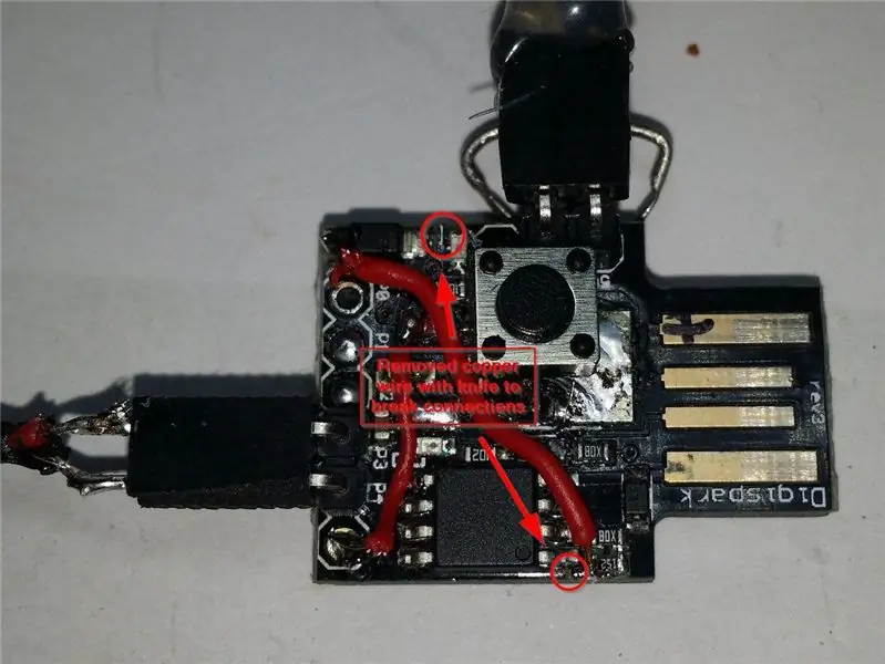 Ididiskonekta ang USB D- Pullup Resistor (minarkahang 152) Mula sa 5 Volt (VCC) at Ikonekta ito sa USB V +