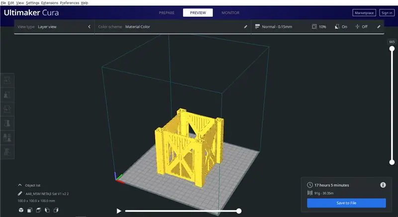 ESTRUCTURA impresa en 3D